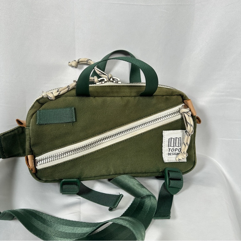 Topo Designs Green Mini Quick Pack Belt Bag